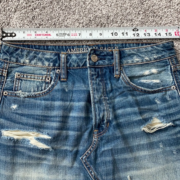 ❤️Sold❤️ AE Distressed Denim Skirt ❤️ - Picture 8 of 8